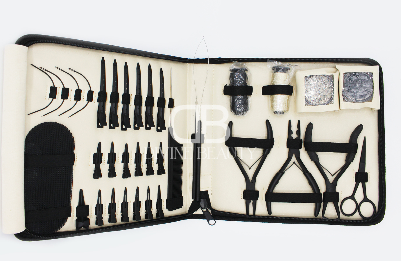 Professional Hair Extension Tool Kit – Complete Weaving, Loop Needle & Pliers Set for Hair Extension Installation - Image 3
