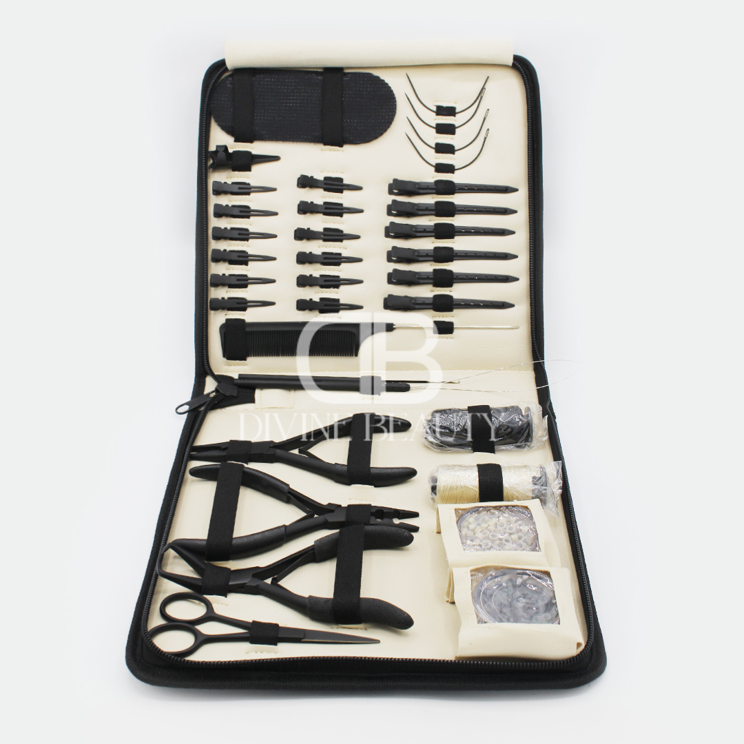 Professional Hair Extension Tool Kit – Complete Weaving, Loop Needle & Pliers Set for Hair Extension Installation - Image 2